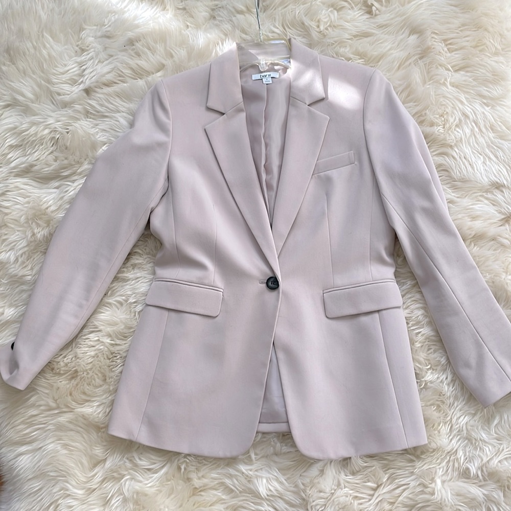 Bar III Suit Jacket in Dusty Pink